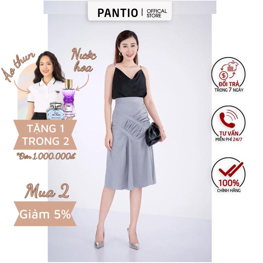 [Chính hãng] FJD3853 - Chân váy dài chất liệu tuýt-si dáng xòe - PANTIO
