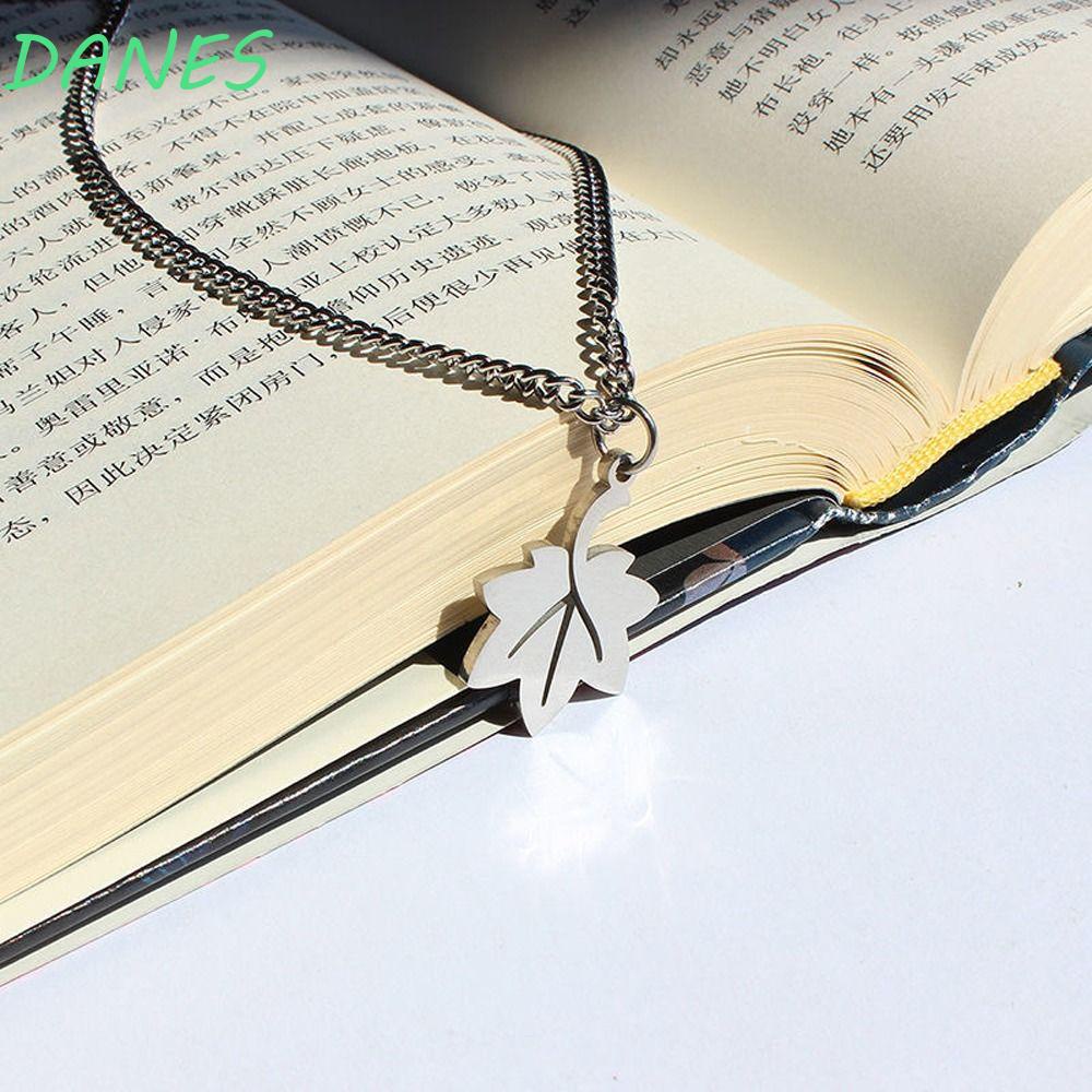 DANES Vòng cổ Mặt Hình Lá Phong Bằng Thép Titan Thời Trang Cho Nam