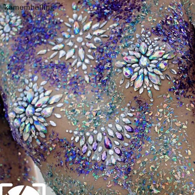 Kamembelling Hình Xăm Dán Đính Đá Lấp Lánh Trang Trí Nghệ Thuật Cơ Thể