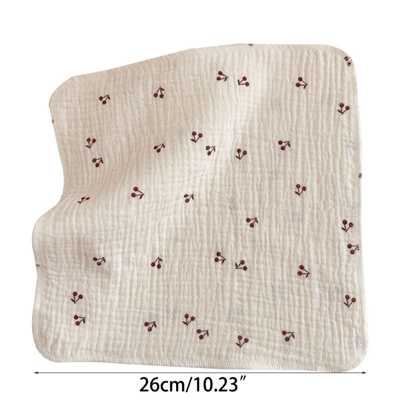 Khăn Tắm Cotton Thấm Hút Tốt Mềm Mại Kích Thước 10 X10 Dành Cho Em Bé