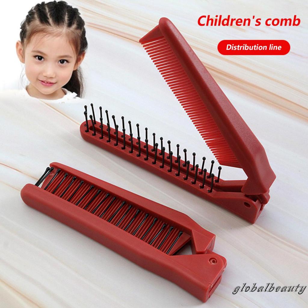 Lược Chải Tóc Mát Xa Hai Đầu Gấp Gọn Bỏ Túi Tiện Lợi Dành Cho Trẻ Em