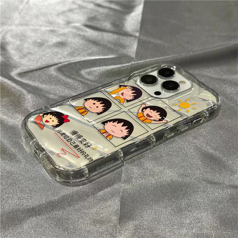 Ốp Điện Thoại Mềm Trong Suốt In Hình Maruko Dễ Thương Cho iPhone14promax 1312 / 11 7 / 8plus xr / sins RKI7
