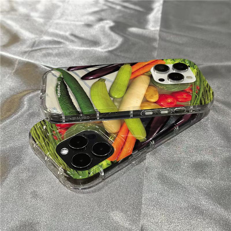 Ốp Điện Thoại Mềm Trong Suốt In Hình Rau Củ Quả Cho Iphone 14Promax 1312 / 11 7 / 8plus xr / sins 2PIA