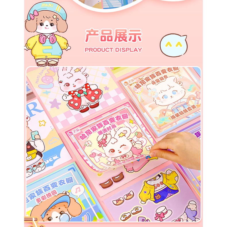 Sticker Dán Trang Trí Hình Thỏ Hoạt Hình Dễ Thương Cho Trẻ Em