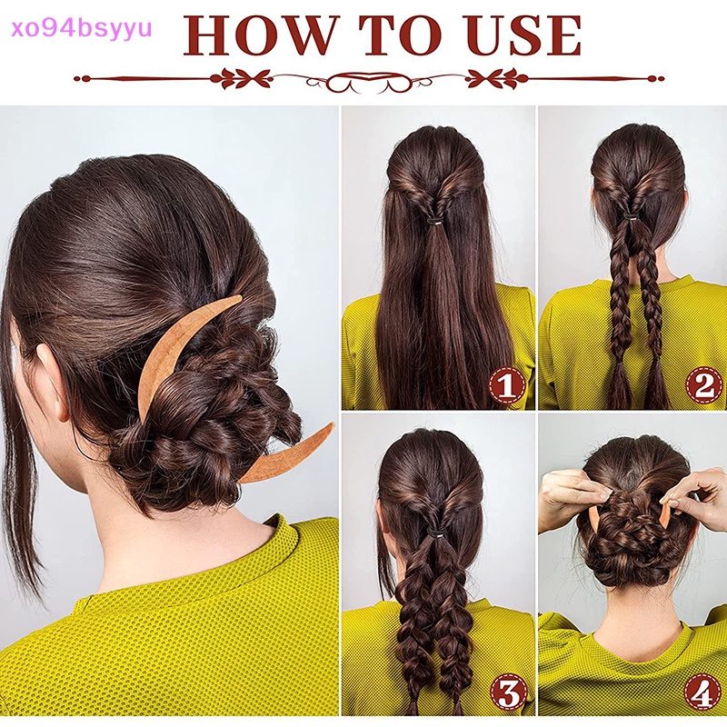 Trâm Cài Tóc Xo94Bsyu Bằng Gỗ Phong Cách Cổ Điển Thanh Lịch Dành Cho Nữ