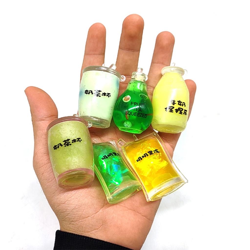 Đồ Chơi Xốp Squishy Giảm Stress Hình Ly Trà Sữa Dễ Thương Cho Bé