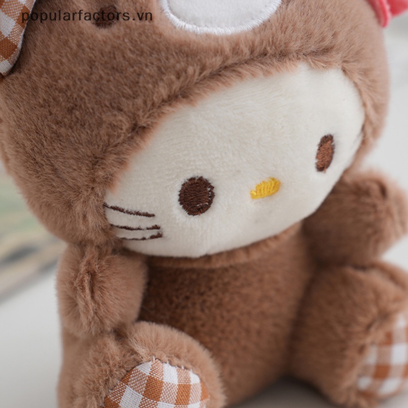 Búp Bê Nhồi Bông Hình Sanrio Hello Kitty Melody Cinnamoroll 12cm
