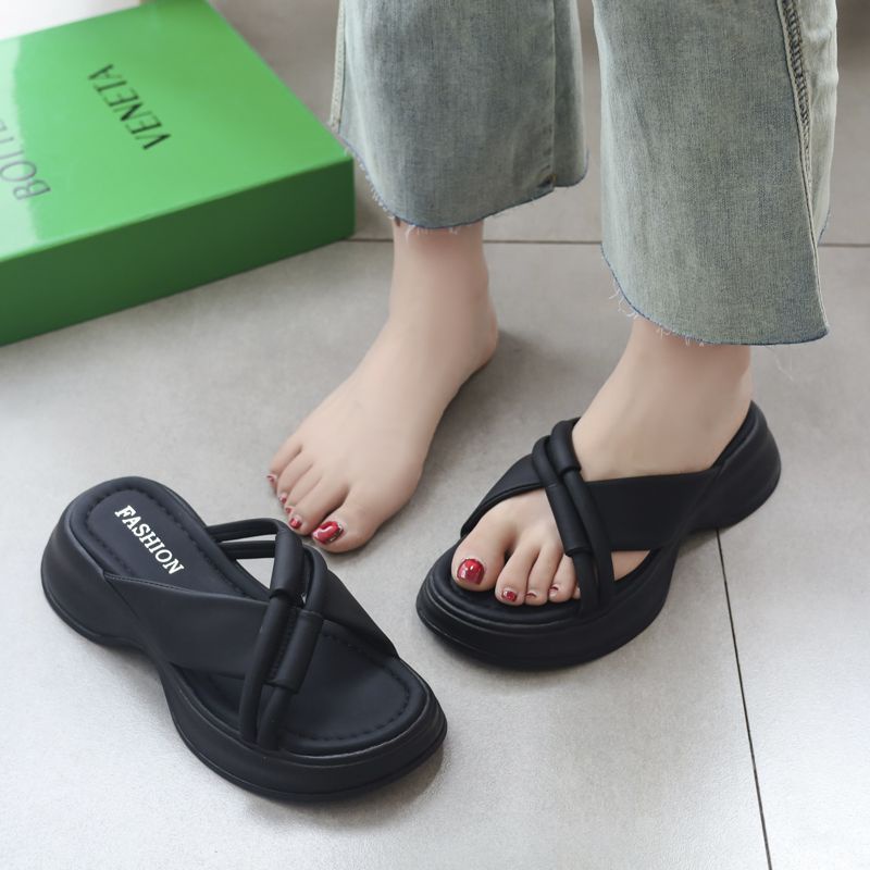 C＆S dép sandal nữ 3cm dép đi biển dép đế cao Thoải Mái Xinh Xắn 23070502