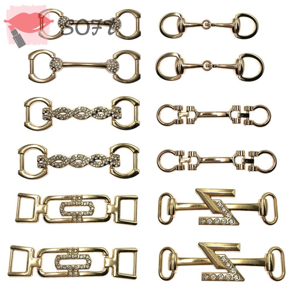 SOFTNESS Phụ Kiện Khóa Kim Loại Trang Trí Thắt Lưng Giày Tiện Dụng