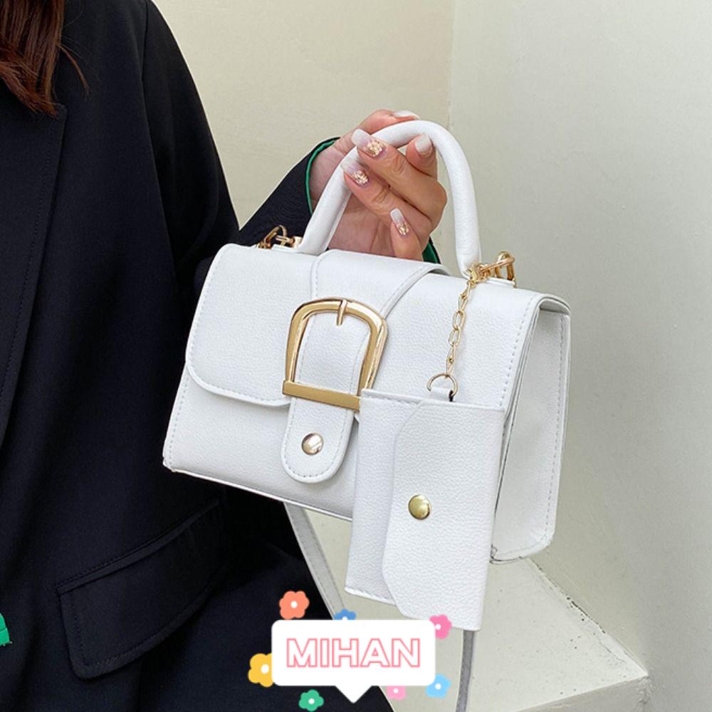 Túi Xách Da Pu Mini Màu Trơn Thời Trang Cho Nữ MIHAN1