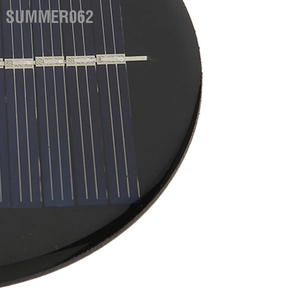 Summer062 2 Tấm Pin Năng Lượng Mặt Trời 6V Vòng 80Mm Cao Tốc Độ Chuyển Đổi Polysilicon Truyền Ánh Sáng Tốt