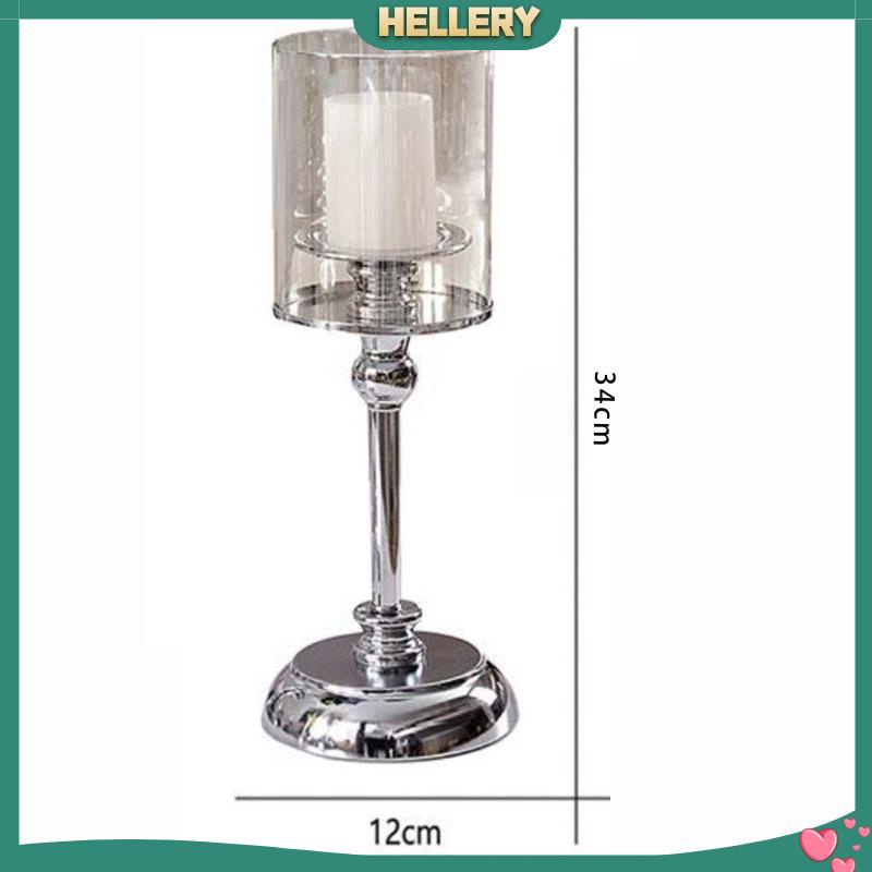 Giá Đỡ Đèn Cầy Bằng Thủy Tinh Và Đế Kim Loại Bền Hiện Đại