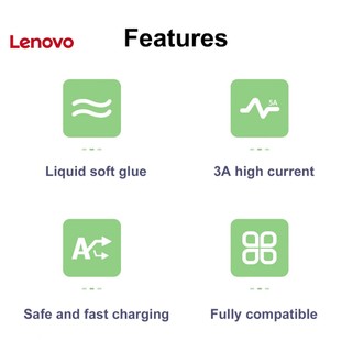 Lenovo Dây Cáp Sạc Nhanh 1.8m 5A Micro USB Type-C Cho Điện Thoại Android