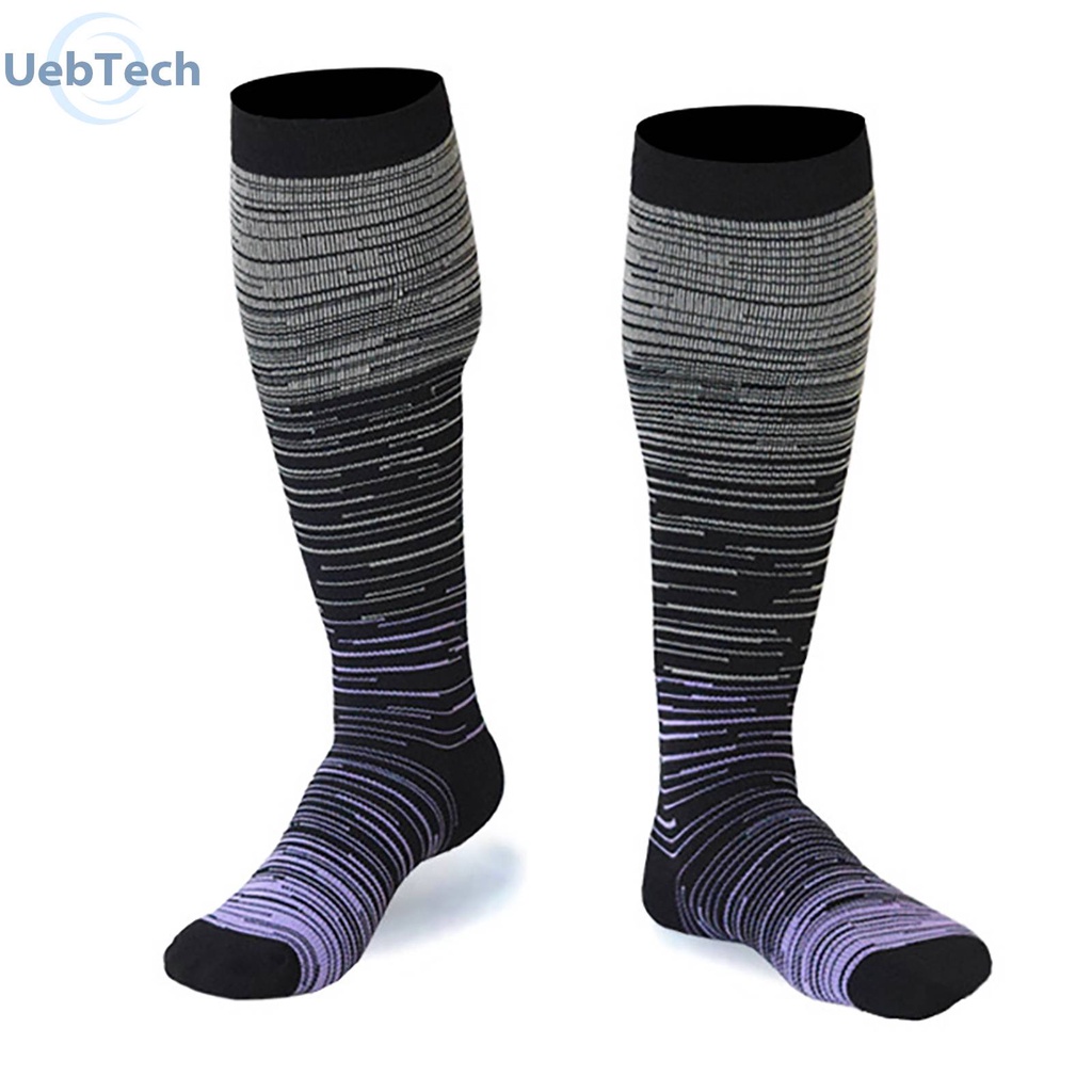 Set 5 Cặp Vớ Thể Thao Thoáng Khí Họa Tiết Sọc Hiệu Ứng Đẹp Mắt