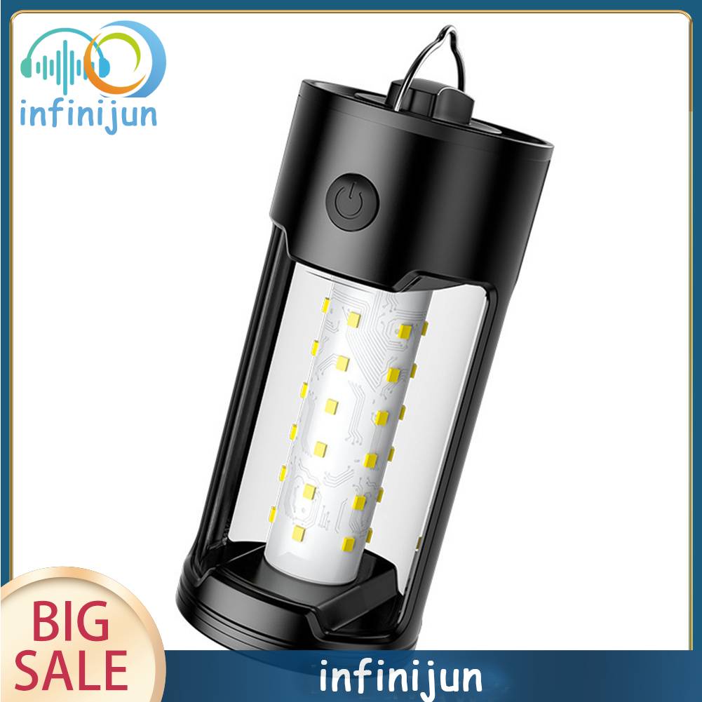 Đèn Cắm Trại 2 Chế Độ IPX4 Kèm Móc Treo Tiện Dụng