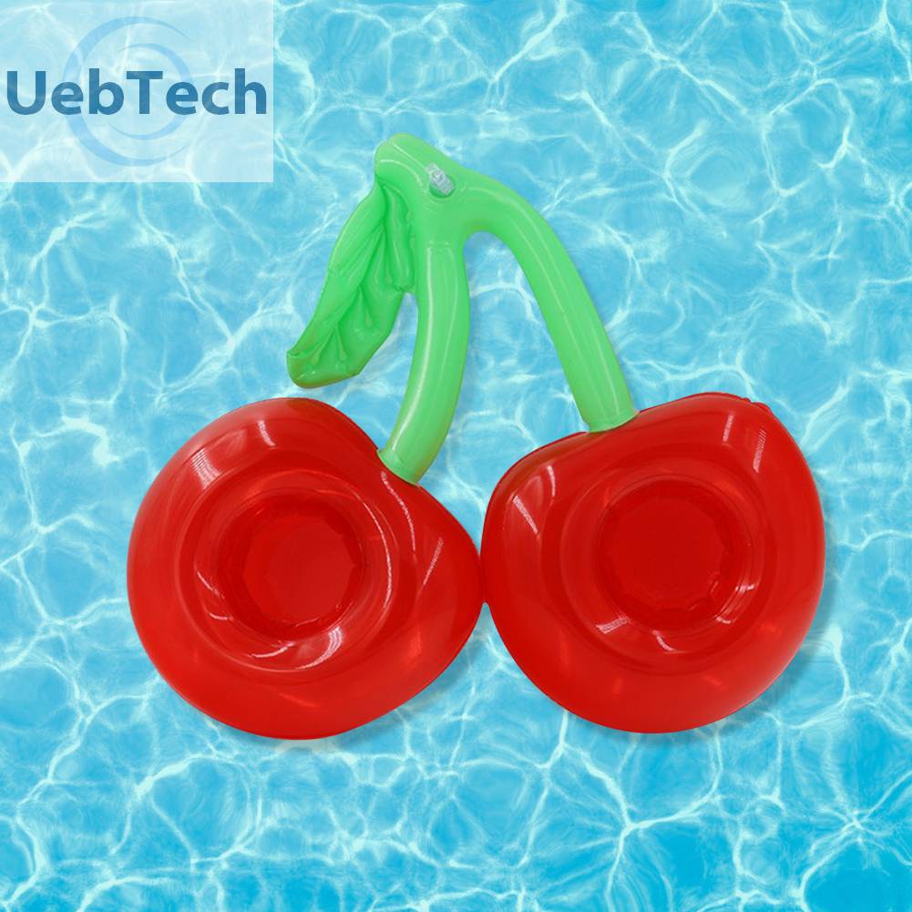 Giá Đỡ Cốc Uống Cocktail Hình Quả Cherry Nổi Trên Mặt Nước Bể bơi