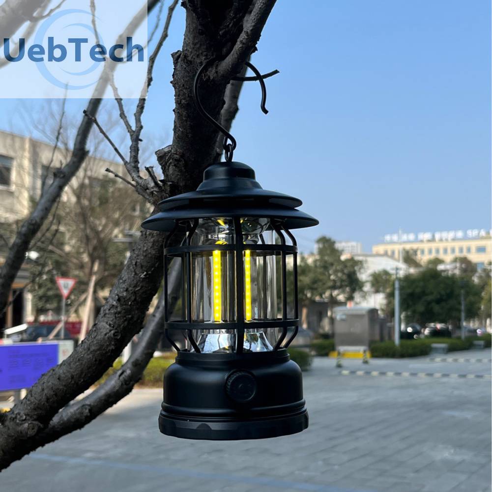 Đèn LED Sạc USB Chống Nước Có Móc Treo Phong Cách Vintage