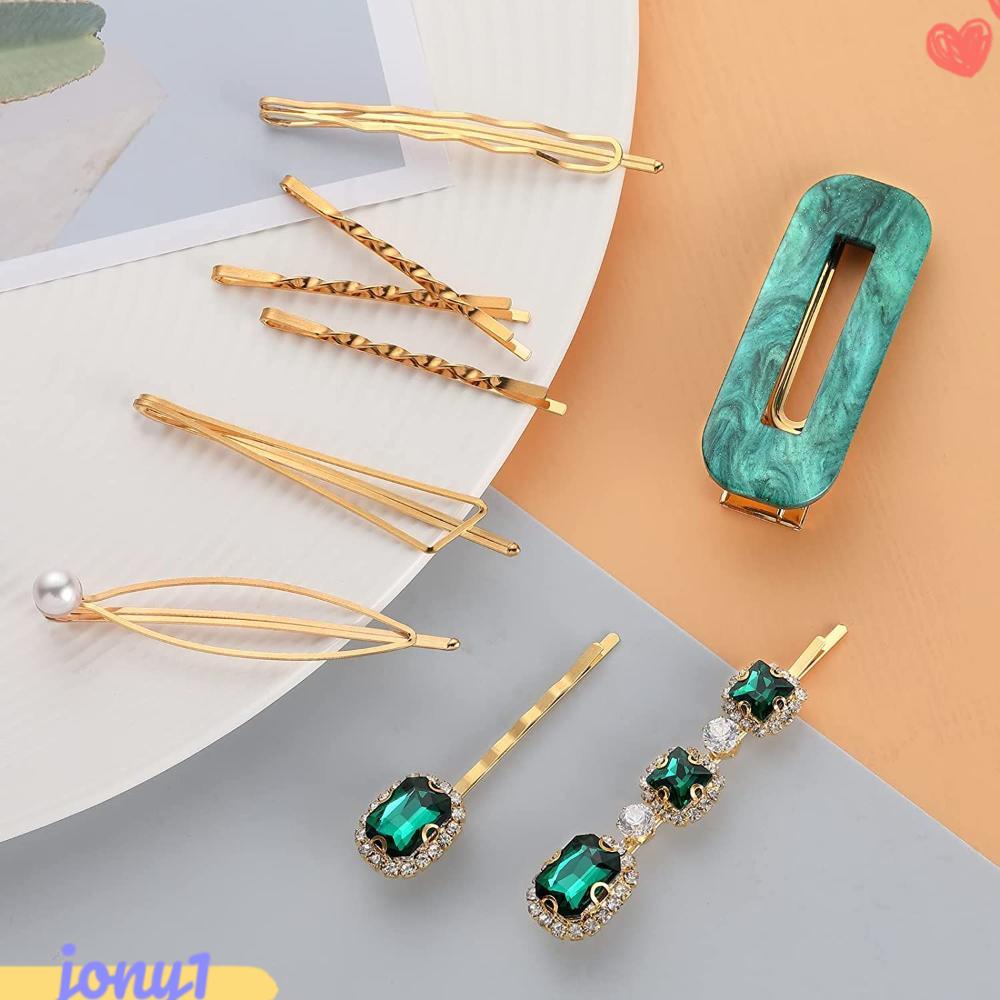 JONYE Kẹp Tóc Đính Đá Lấp Lánh Thời Trang Cho Nữ