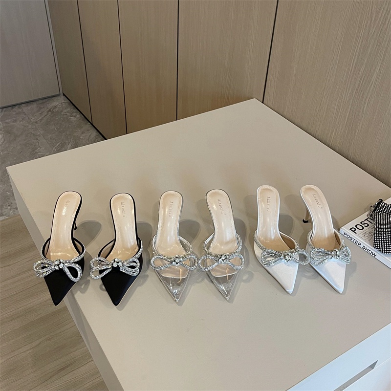 Sandal Mũi Nhọn Đính Đá Cao Cấp Sk2023