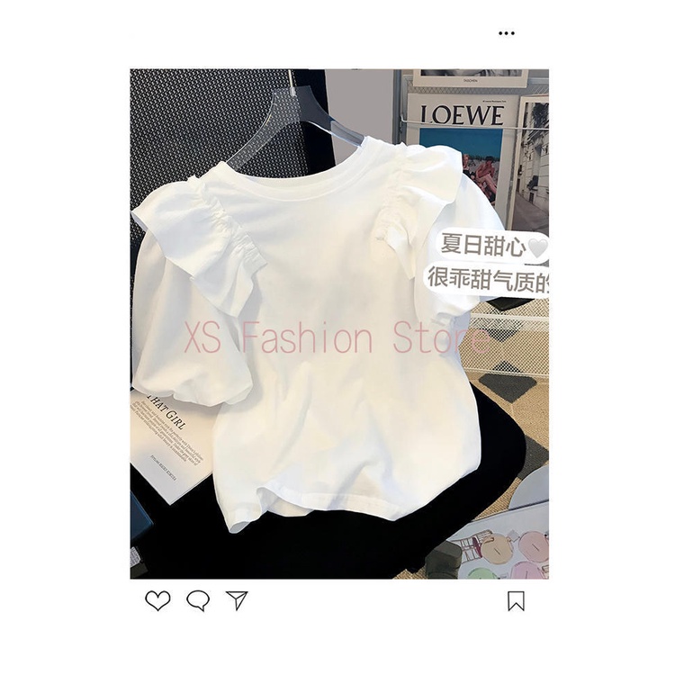 Áo Thun cotton Tay Ngắn Dáng Rộng Phù Hợp Cho Nữ