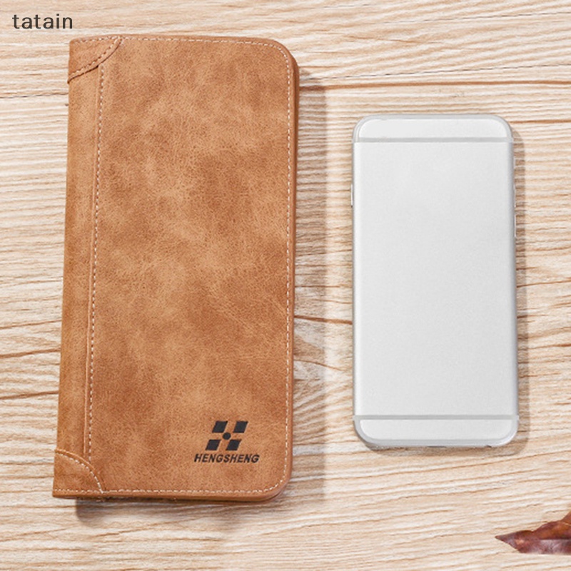 Ví Da PU Dài Kiểu Vintage Thời Trang Cho Nam