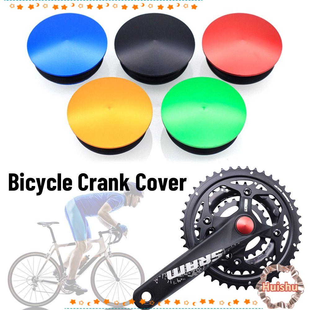 HS Set 2 Nắp Đậy Trục Khuỷu Bằng Hợp Kim Nhôm Một Lỗ Dành Cho Xe Đạp Leo Núi