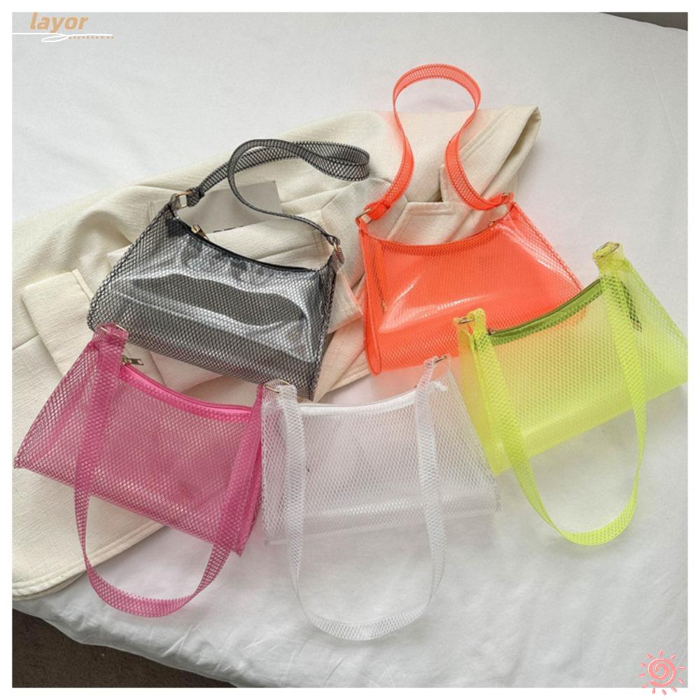 Túi Đeo Vai Bằng PVC Trong Suốt Thiết Kế Đơn Giản Thời Trang Cho Nữ