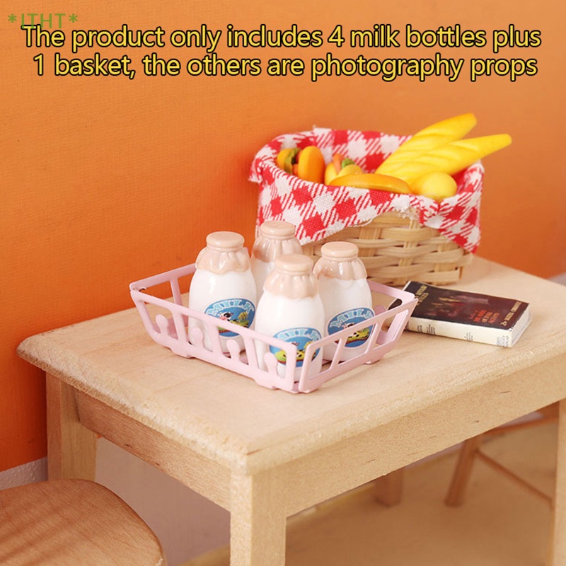 1 Bộ Bình Sữa Mini 1: 12 Dành Cho Nhà Búp Bê Mới