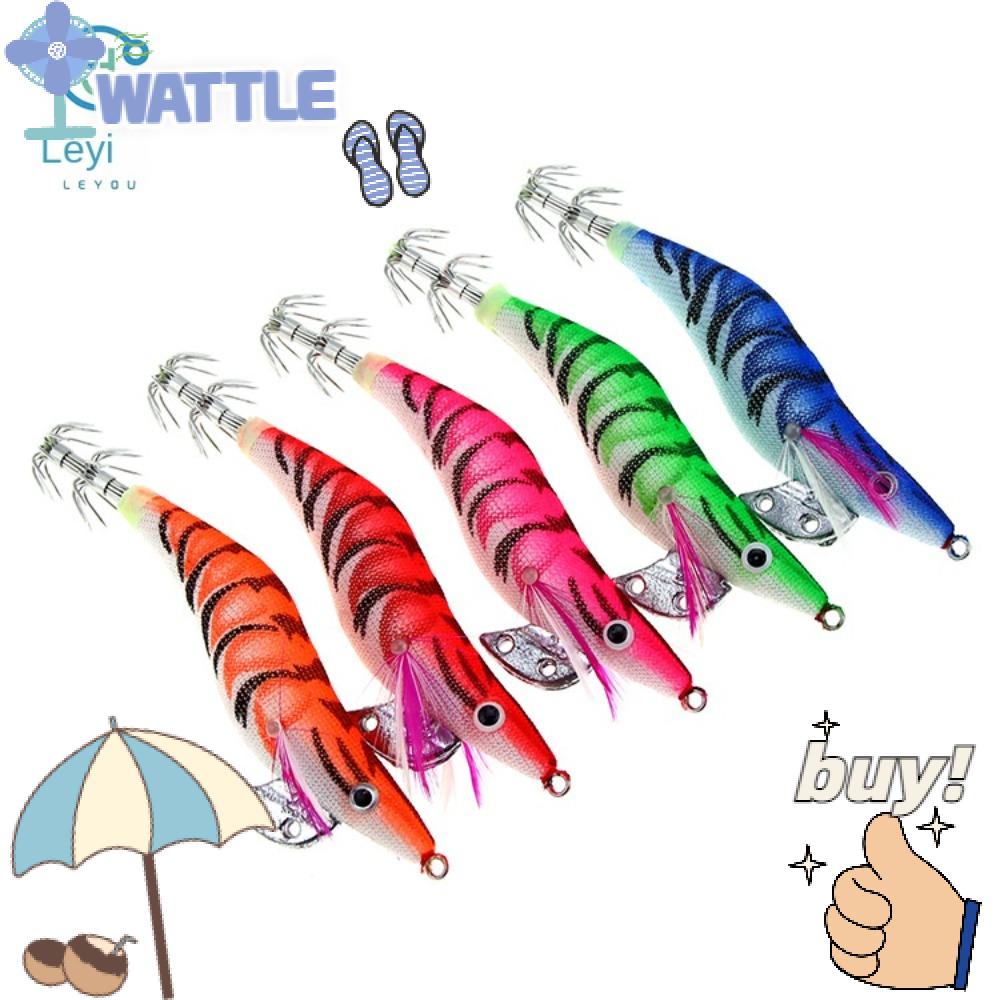 Set 5 Mồi Câu Cá Giả Hình Mực Bạch Tuộc 2023 14.5g 12g