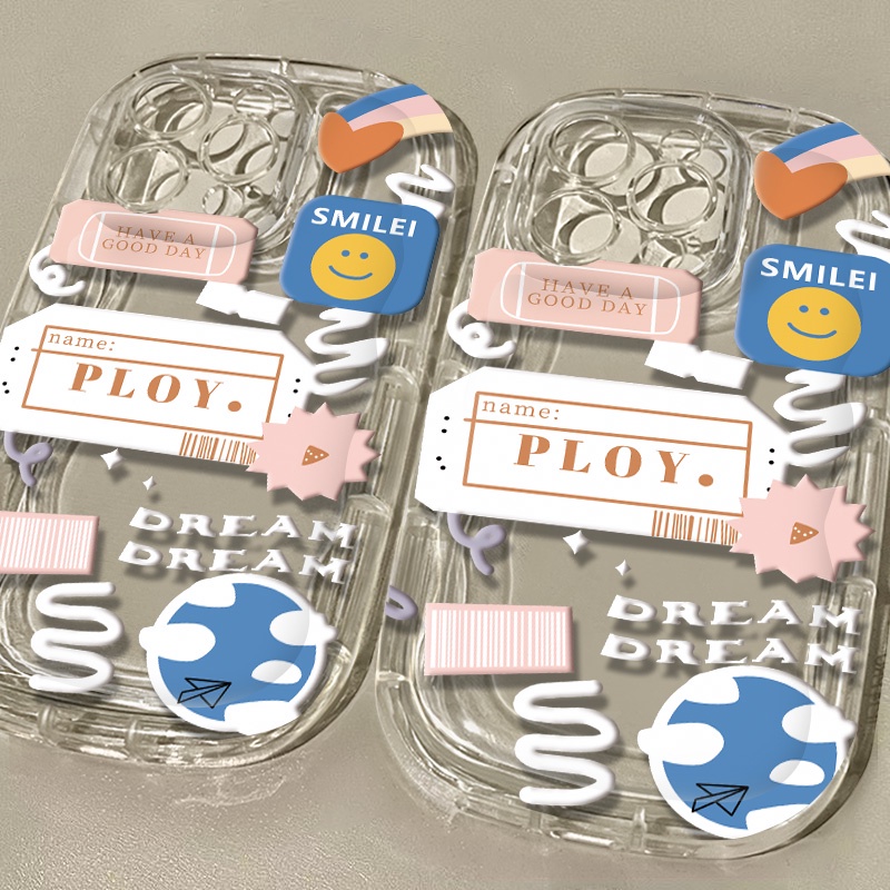 Ốp Điện Thoại TPU Silicone Mềm Trong Suốt Chống Sốc In Hình Mặt Cười Cho IPhone 14 13 12 11 Pro XS Max X XR 8 + 7 Plus