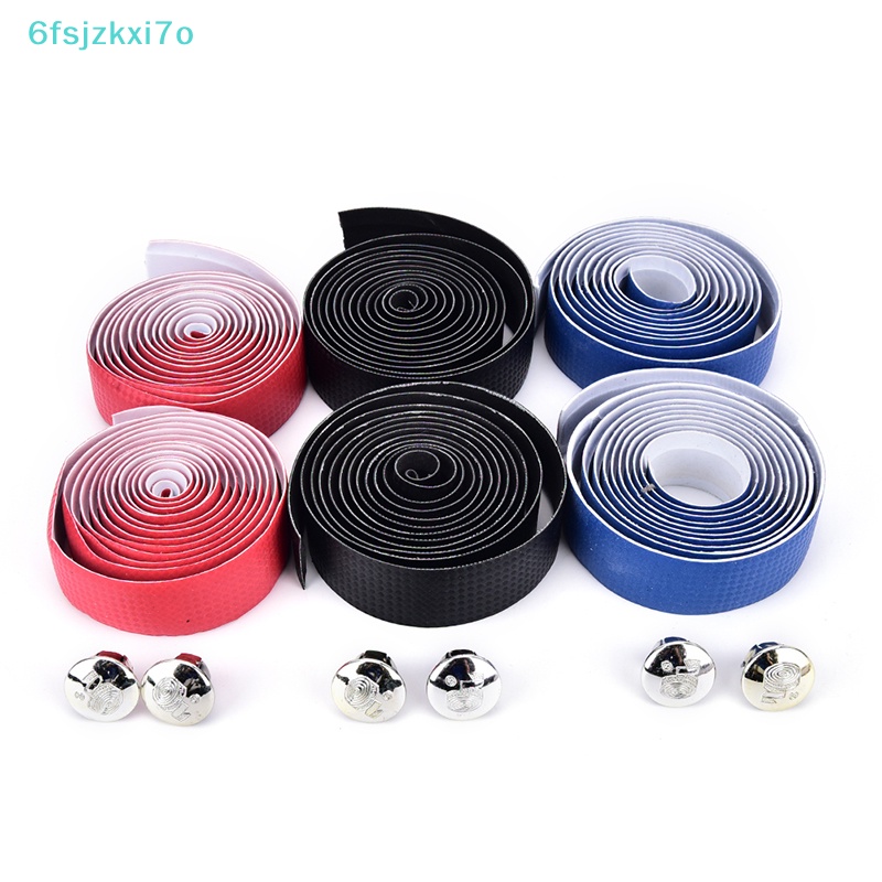 2 chiếc băng quấn tay lái nút chai xe đạp + dây đai sợi Carbon 2 thanh