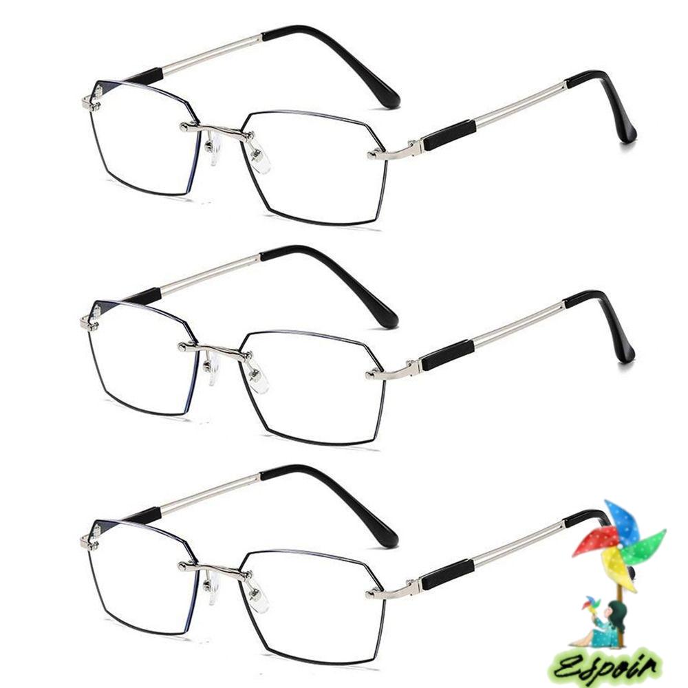 ESPO Kính Đọc Sách Gọng Kim Loại Chống Ánh Sáng Xanh Thiết Kế Đơn