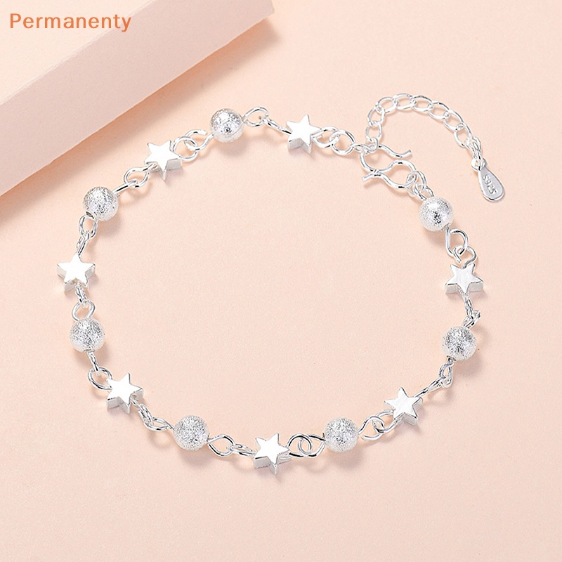 Vòng Tay Chuỗi Hạt Tròn Đính Hình Ngôi Sao Thời Trang Hàn Quốc Cho Nữ