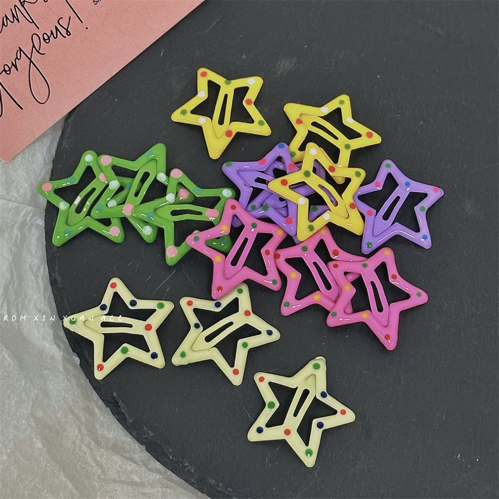 10 Chiếc Kid Kẹp Tóc Năm Cánh Kẹp Tóc Ngôi Sao BB Kẹp Bé Gái Đầu Phụ Kiện KINOSTAR KINOSTAR KINOSTAR .