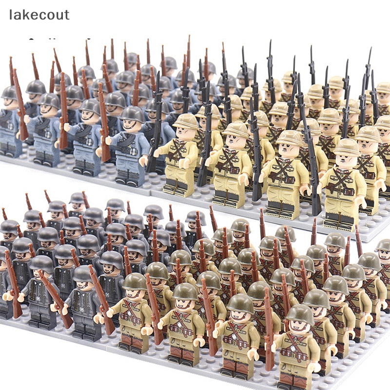 Lt Khối Đồ Chơi Lắp Ráp Mô Hình Quân Đội Đức Liên Xô US UK China Bricks hye