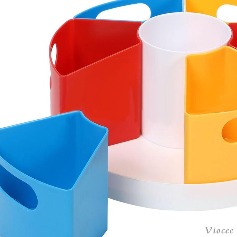 Giá Đỡ Bút 7 Ngăn Có Thể Xoay 360 Độ Tiện Dụng Cho Gia Đình / Văn Phòng