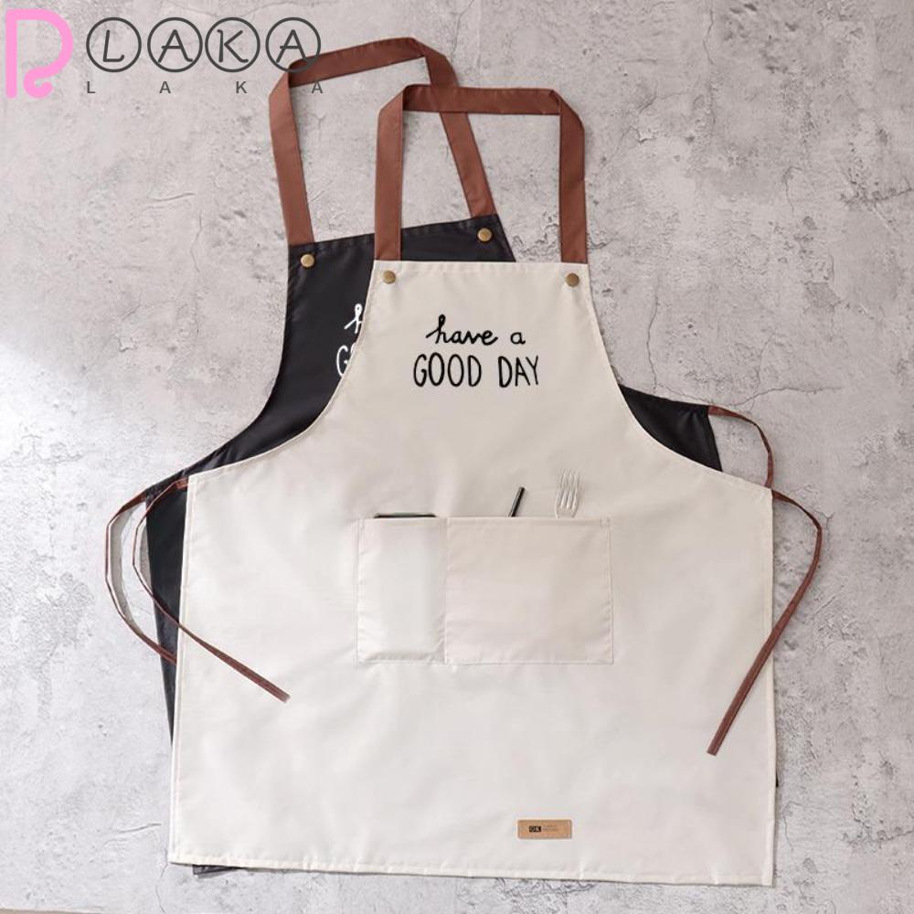 LAKAMIER Tạp Dề Nấu Ăn 2 Túi Chống Nước Có Thể Điều Chỉnh Được