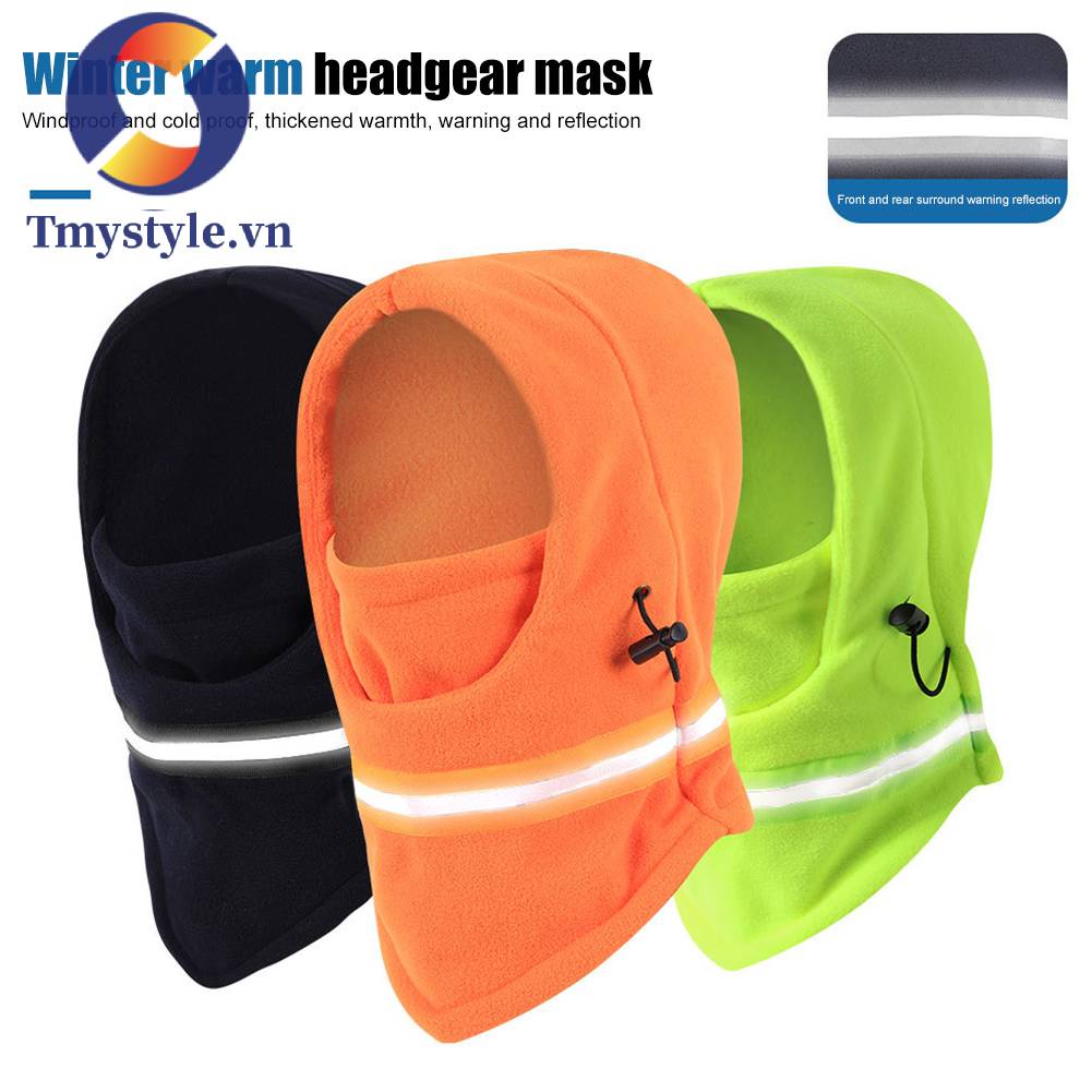 Mũ Balaclava Lót Lông Cừu Giữ Ấm Thời Trang Mùa Đông Cho Nam Và Nữ