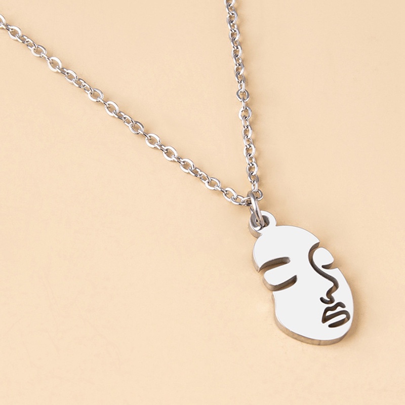 Ygt Vòng Cổ Choker Bằng Thép Không Gỉ Mặt Trừu Tượng Tinh Tế Thời Trang Cho Nữ