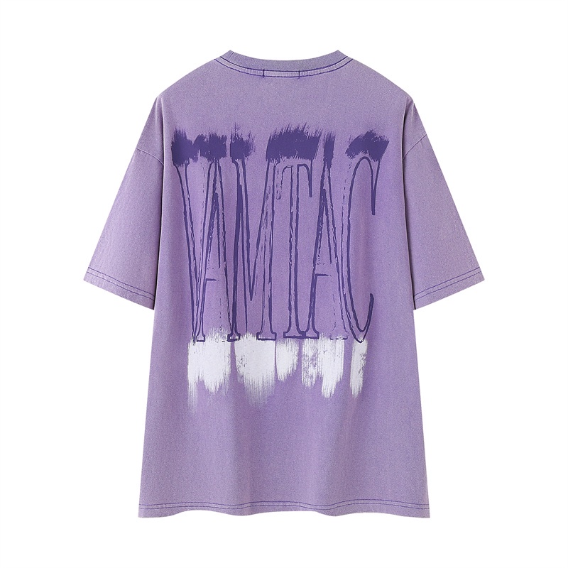 Vamtac Áo Thun Tay Ngắn Dáng Rộng In Chữ Thời Trang Mùa Hè Cho Nam Và Nữ