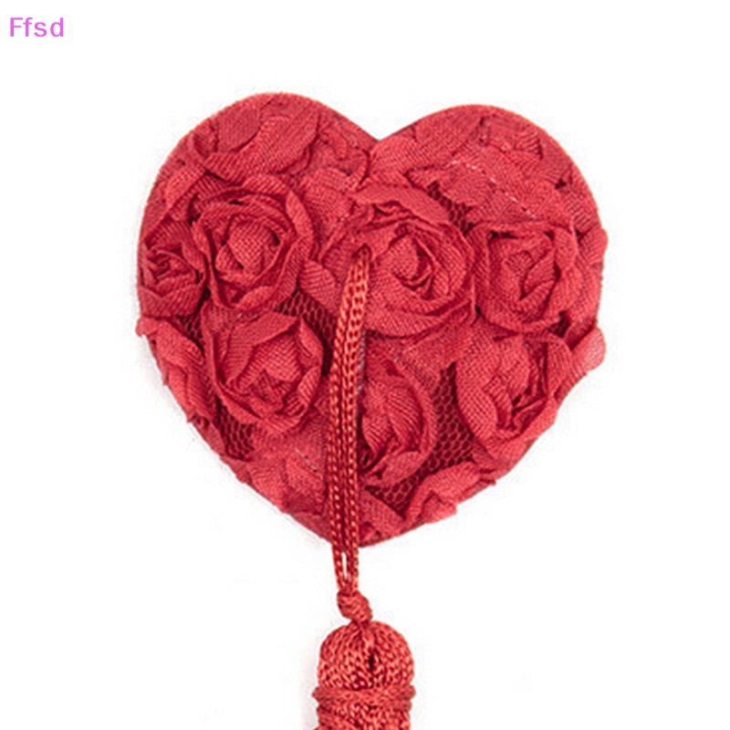 1 Cặp Miếng Dán Ngực Tua Rua Hình Trái Tim Đính Kim Sa Lấp Lánh Quyến Rũ