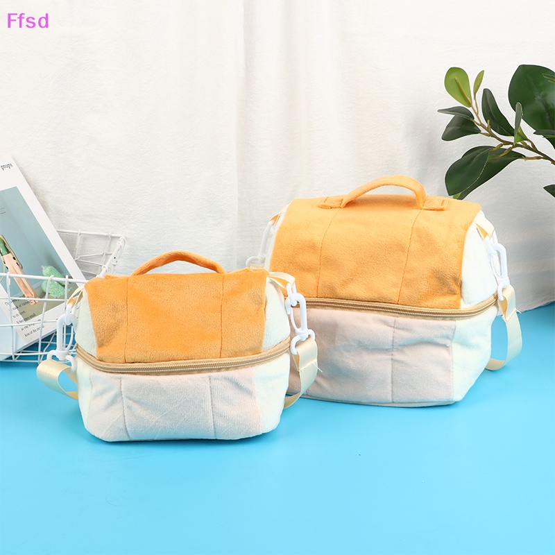 Túi Đeo Chéo Đựng Mỹ Phẩm Hình Bánh Mì Bằng Vải Bông Dễ Thương Dành Cho Bạn Nữ