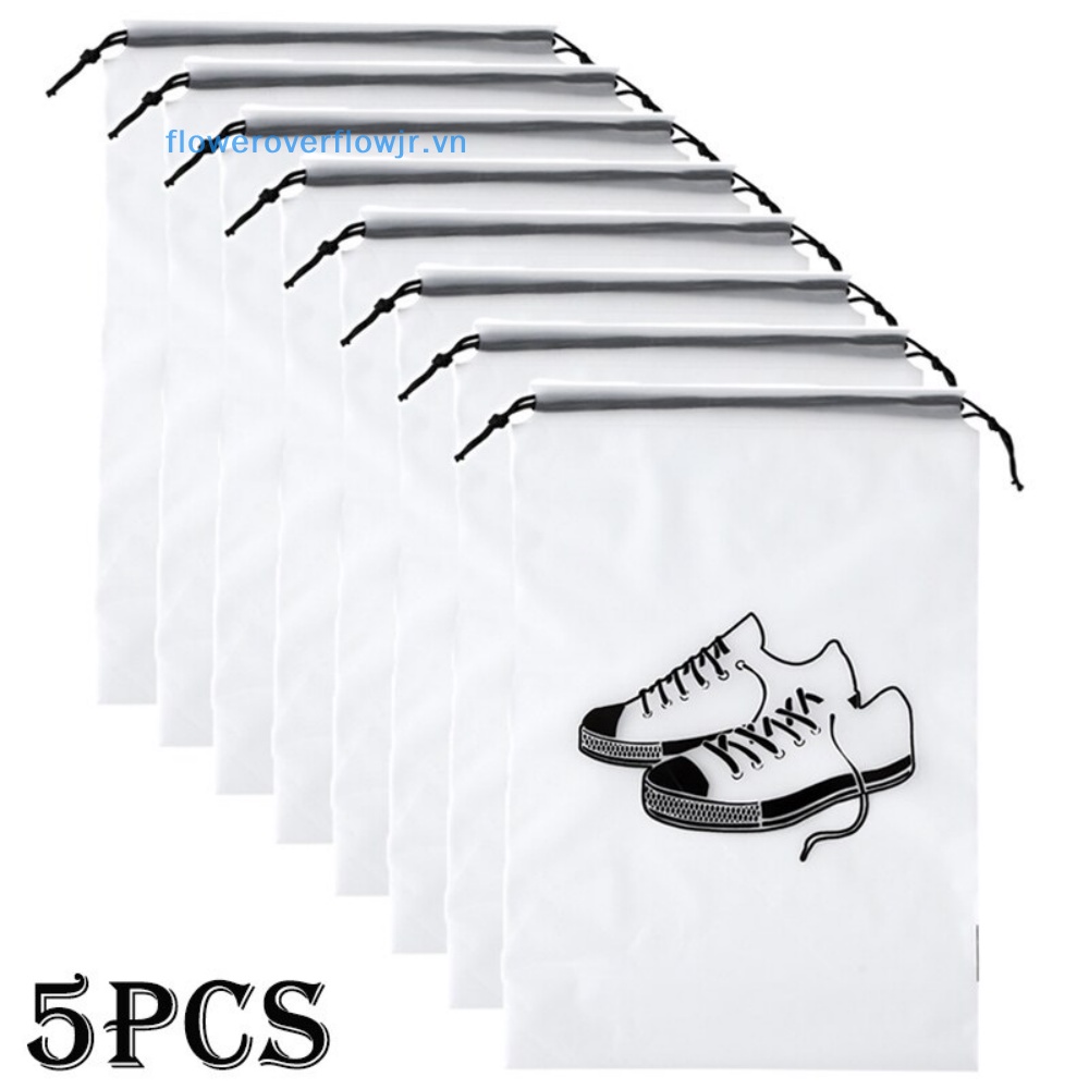 Bộ 5 Túi Đựng Giày Chống Thấm Nước Có Thể Tái Sử Dụng Tiện Lợi
