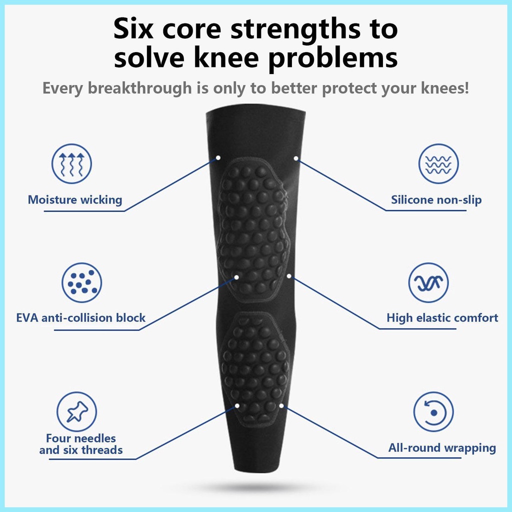 Đệm Bảo Vệ Đầu Gối Mềm Mại Chống Trượt Thoáng Khí Tránh Va Chạm Khi Chơi Bóng Chày Chạy Bộ tdevn