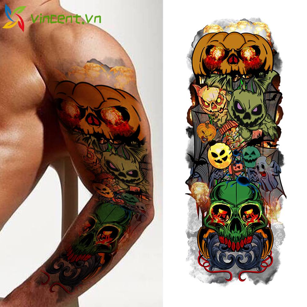 Hình Xăm Dán Halloween Cho Bé Trai Và Bé Gái
