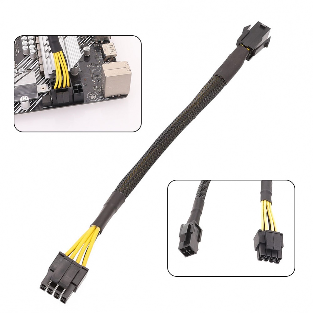 Cáp Kết Nối Bo Mạch Chủ P4 12V 4 Pin Sang 8 Pin