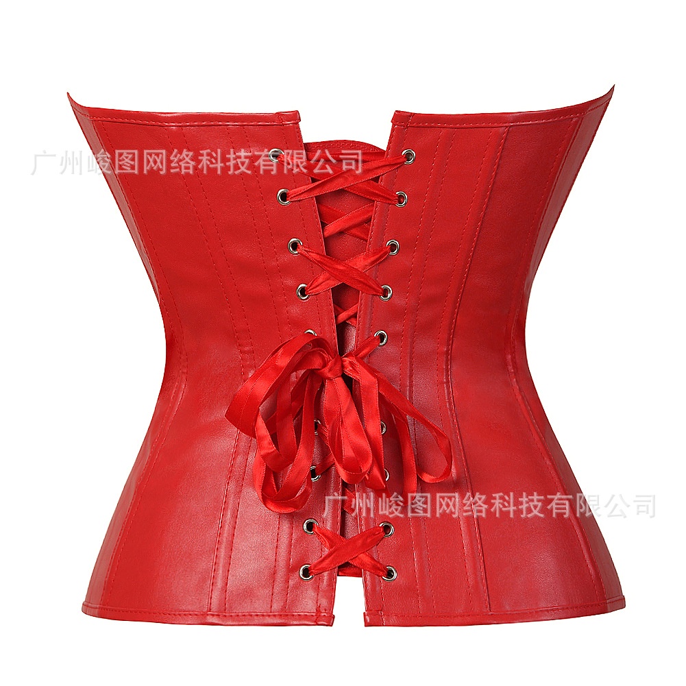 Đai Nịt Bụng Định Hình Eo Bằng Da PU Có Khóa Kéo Gợi