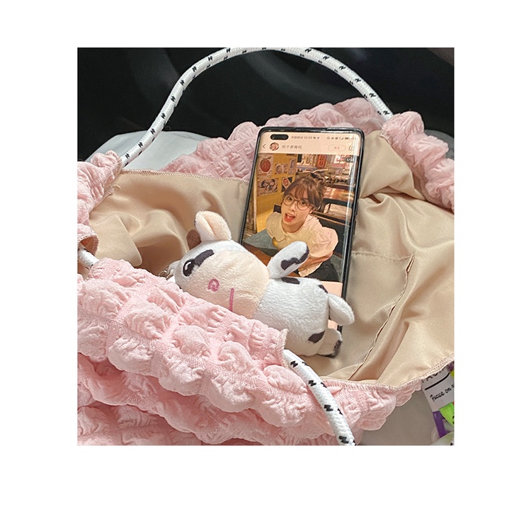 Túi tote Đeo Vai Sức Chứa Lớn Họa Tiết Kẻ Sọc Thời Trang Hàn Quốc Chất Lượng Cao