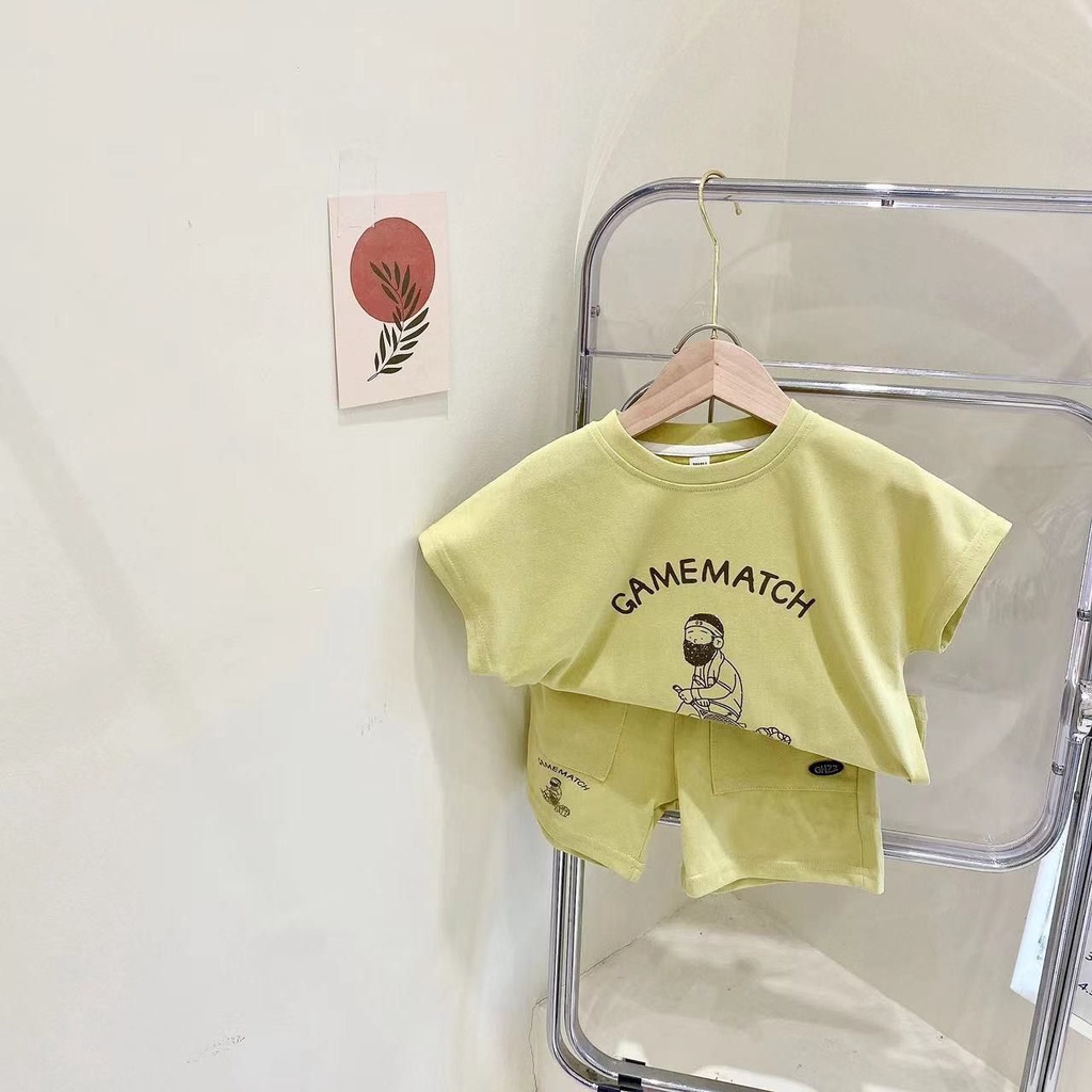 Set Đồ Thể Thao Thiết Kế Mới Năng Động Thời Trang Mùa Hè Dành Cho Bé Trai