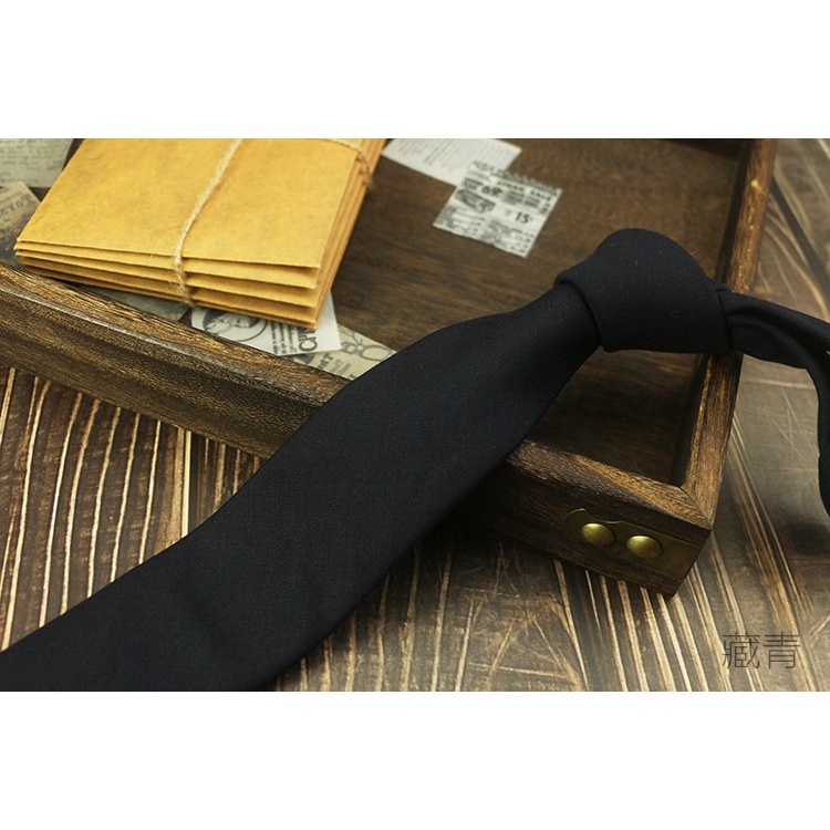 Cà Vạt Bản Hẹp 6CM Màu Trơn Kiểu Hàn Quốc Cá Tính Cho Nam